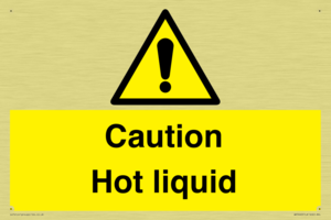 Caution Hot liquid